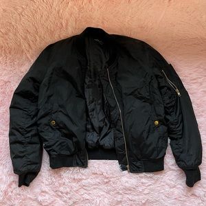 Black Bomber Jacket